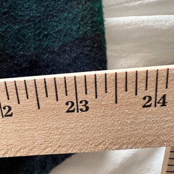 L.L. Bean Men's Plaid Flannel Button Down Shirt Shacket Green Navy Size Large - Picture 4 of 8